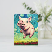 Carte Postale Les porcs voleront (Debout devant)