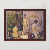 Carte Postale Les Poseuses Ensemble Par Seurat Georges (Devant)