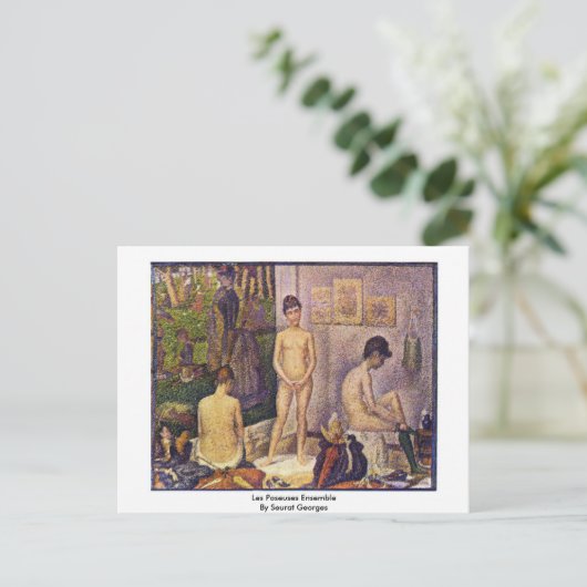 Carte Postale Les Poseuses Ensemble Par Seurat Georges (Debout devant)