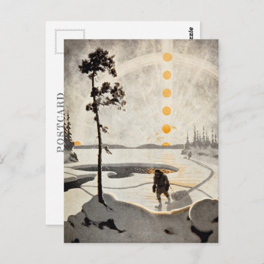 Carte Postale Les Postmen du Far | Arthur Heming | (Devant / Derrière)