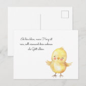 Carte Postale Les poulets (Devant / Derrière)