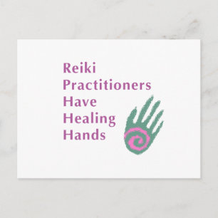 Carte Postale Les Praticiens Du Reiki Ont Des Mains De Guérison
