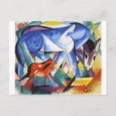 Carte Postale Les premiers animaux de Franz Marc (Devant)