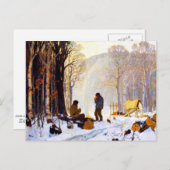 Carte Postale Les premiers matins dans les bois (Devant / Derrière)