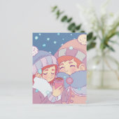 Carte Postale Les premiers matins en hiver (Debout devant)