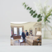 Carte Postale Les présidents Barack Obama et Bill Clinton (Debout devant)