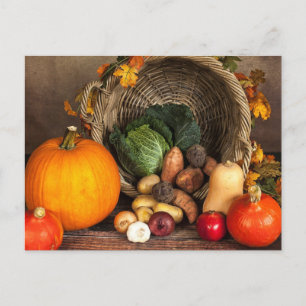Carte Postale Les produits frais de l'automne