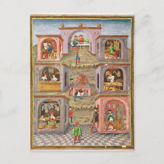 Carte Postale Les professions (Devant)