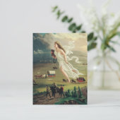 Carte Postale Les progrès américains par John Gast (Debout devant)