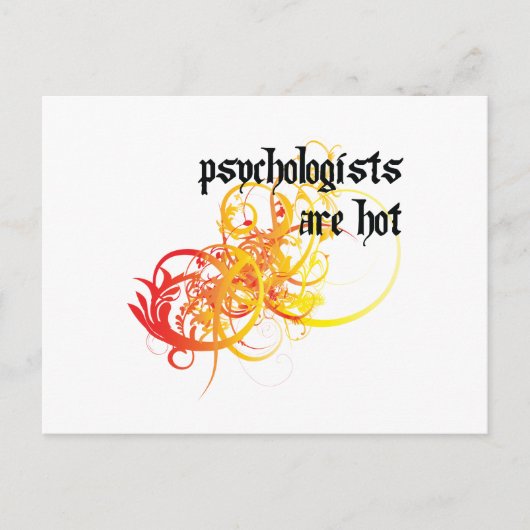 Carte Postale Les psychologues sont chauds (Devant)