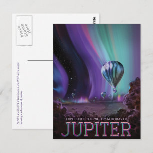 Carte Postale Les puissantes auras de Jupiter Publicité de voyag