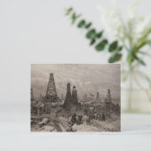 Carte Postale Les puits de pétrole à Bakou sur la Caspienne (Debout devant)