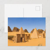 Carte Postale Les Pyramides de Meroe (Devant / Derrière)