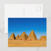 Carte Postale Les Pyramides de Meroe (Devant / Derrière)