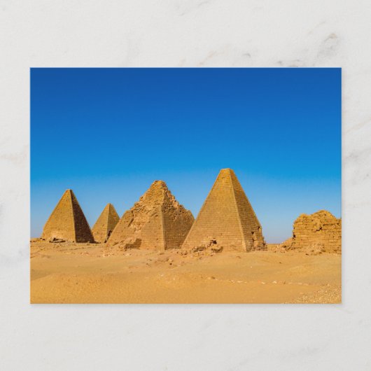 Carte Postale Les Pyramides de Meroe (Devant)