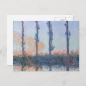 Carte Postale Les quatre arbres de Claude Monet (Devant / Derrière)