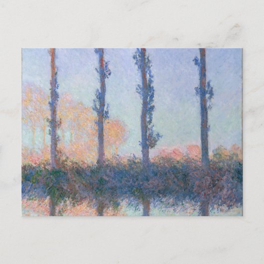 Carte Postale Les quatre arbres de Claude Monet (Devant)