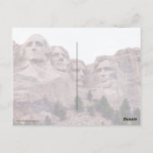 Carte Postale Les quatre du Mont Rushmore (Dos)