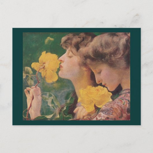 Carte Postale Les quatre Roses de Frant Dvorak (Devant)