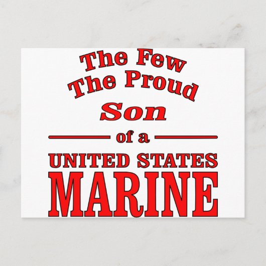 Carte Postale Les Quelques Fils Fiers D'Une Marine Américaine (Devant)