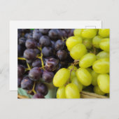 Carte Postale Les raisins de marché des agriculteurs (Devant / Derrière)