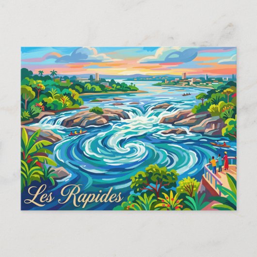Carte Postale Les Rapides (fleuve Congo) République du Congo (Devant)