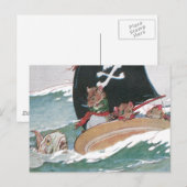 Carte Postale Les Rats à tarte et le Gros Poisson effrayant (Devant / Derrière)