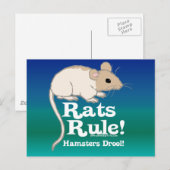 Carte Postale Les rats régnent ! (Devant / Derrière)