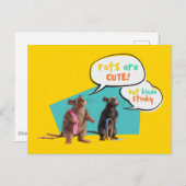Carte Postale Les Rats Sont Mignons Mais Plutôt Stinky (Devant / Derrière)