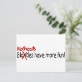 Carte Postale Les Redheads ont plus de plaisir (Debout devant)