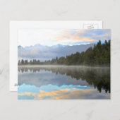 Carte Postale Les réflexions du début du matin Paysage (Devant / Derrière)