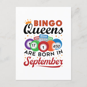 Carte Postale Les reines de bingo naissent en septembre