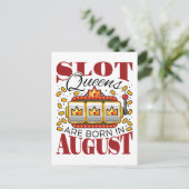 Carte Postale Les Reines des Machines à Sous Nées en Août Fêtent (Debout devant)