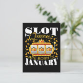 Carte Postale Les reines des machines à sous sont nées en janvie (Debout devant)