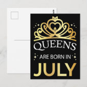 Carte Postale Les Reines Naissent En Juillet I (Devant / Derrière)