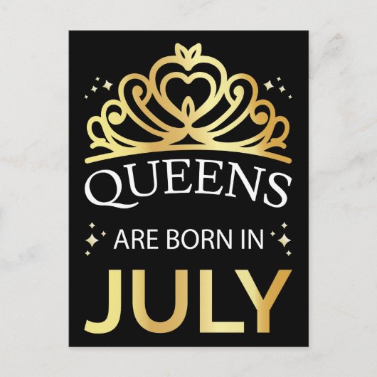 Carte Postale Les Reines Naissent En Juillet I (Devant)