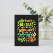 Carte Postale Les reptiles règnent (Debout devant)