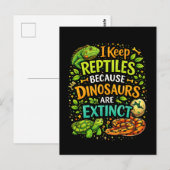 Carte Postale Les reptiles règnent (Devant / Derrière)