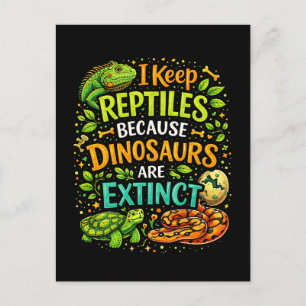 Carte Postale Les reptiles règnent