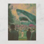 Carte Postale Les requins rendent le golf excitant (Devant)