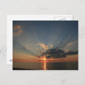 Carte Postale Les rêves de coucher du soleil (Devant / Derrière)