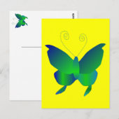 Carte Postale Les rêves de papillons (Devant / Derrière)