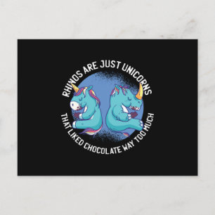 Carte Postale Les rhinocéros sont juste des licornes