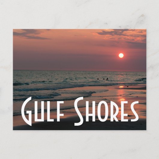 Carte Postale Les rives du Golfe (Devant)