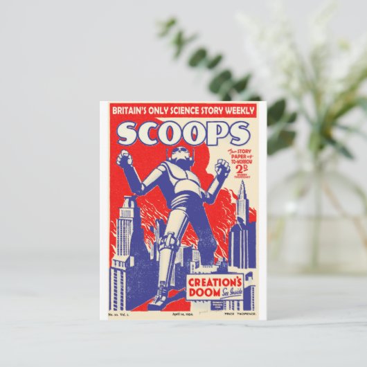 Carte Postale Les robots britanniques arrivent ! (Debout devant)