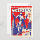 Carte Postale Les robots britanniques arrivent ! (Devant / Derrière)