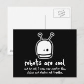 Carte Postale les robots sont cool2 (Devant / Derrière)