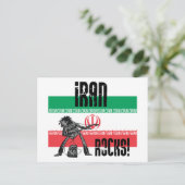 Carte Postale Les rochers iraniens (Debout devant)