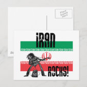 Carte Postale Les rochers iraniens (Devant / Derrière)