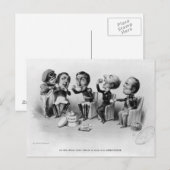 Carte Postale Les rois Absolus forcés d'avaler la pilule (Devant / Derrière)